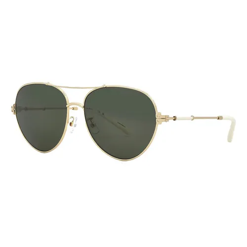 Kính Mát Nam Tory Burch Dark Green Pilot Men's Sunglasses TY6098 335171 58 Màu Xanh Green